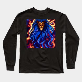 MYSTIC BLUE LION Long Sleeve T-Shirt